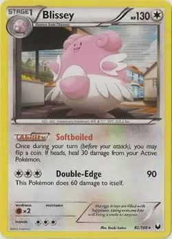 Blissey 82/108 B&W Dark Explorers HOLO RARE PERFECT MINT! Pokemon - Image 1