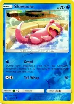 Slowpoke 42/214 S&M Unbroken Bonds REVERSE HOLO PERFECT MINT! Pokemon - Image 1
