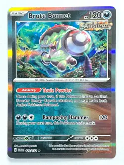 Brute Bonnet 123/182 Holo Rare Paradox Rift Pokemon TCG Pack Fresh Near Mint NM - Image 1
