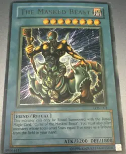 Yu-Gi-Oh! The Masked Beast LON-001 Labyrinth of Nightmare 3200 ATK 1800 DEF - Image 1