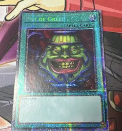 Yu-Gi-Oh Pot of Greed MP25-EN050 2025 Mega-Pack Starlight Rare 1st Ed Holo - Image 1