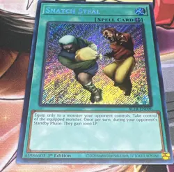 Yu-Gi-Oh Snatch Steal BLTR-EN096 Secret Rare 1st Ed English Holo Spell - Image 1
