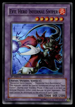 EVIL HERO INFERNAL SNIPER DP06-EN012 DUELIST PACK: JADEN YUKI 3 YU-GI-OH - Image 1