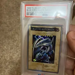 1999 YU-GI-OH! JPN BANDAI-3RD GENERATION ENGLISH BLUE-EYES WHITE DRAGON PSA 4 - Image 4