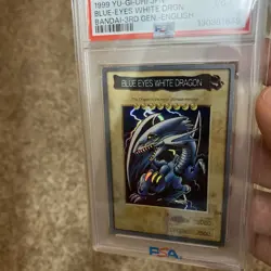 1999 YU-GI-OH! JPN BANDAI-3RD GENERATION ENGLISH BLUE-EYES WHITE DRAGON PSA 4 - Image 5