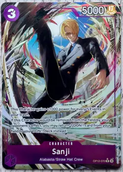 Sanji OP12-070 Alternate Rare One Piece Card English Near Mint - Image 1