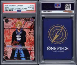 2025 One Piece OP13 EN Red Manga Alternate Art #120 Sabo PSA 10 GEM MINT - Image 3