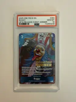Buggy P-084 Release Event Winner Promo One Piece English Psa 10 - Image 1
