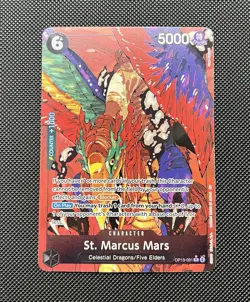 One Piece - St. Marcus Mars (Alt Art) OP13-091 R Foil - Carrying On His Will -NM - Image 1