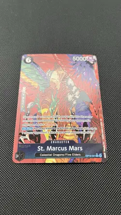 One Piece - St. Marcus Mars (Alt Art) OP13-091 R Foil - Carrying On His Will -NM - Image 2