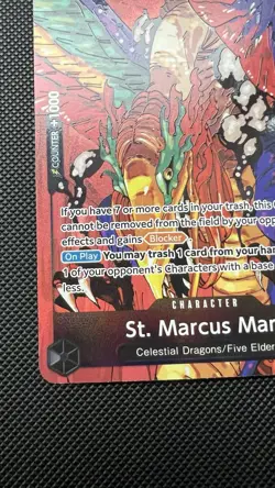 One Piece - St. Marcus Mars (Alt Art) OP13-091 R Foil - Carrying On His Will -NM - Image 5