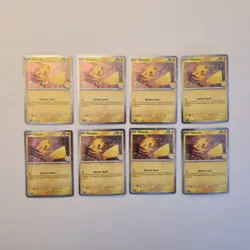 Pikachu 051/162 30th Anniversary Holo Promo Pokemon Card (Lot Of 8 • NM) - Image 1