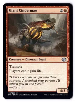 Giant Cindermaw NM* The Brother's War ENGLISH 136/287 mtg -UnltdCards - Image 1