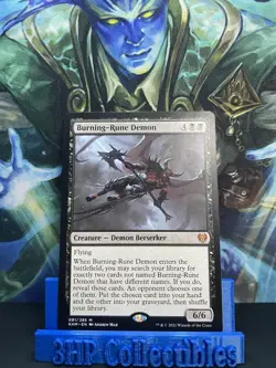 Burning-Rune Demon Kaldheim Regular-Near Mint - Image 1