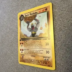 First Edition DARK MACHOKE #40/82 Pokemon TEAM ROCKET - Image 2