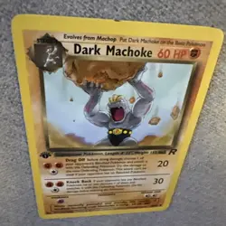 First Edition DARK MACHOKE #40/82 Pokemon TEAM ROCKET - Image 5