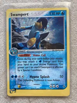 Pokemon Swampert Holo EX Ruby & Sapphire #133/109 2003 Nintendo E-Reader LP - Image 1