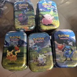 Ascended Heroes Mini Tins Pokemon Lot of 5 - All CHARACTERS COMPLETE SET - Image 1