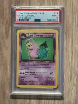 Pokemon Rocket 1st Edition DARK SLOWBRO NON HOLO 29/82 PSA 9 # 68473942 - Image 1
