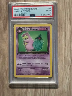 Pokemon Rocket 1st Edition DARK SLOWBRO NON HOLO 29/82 PSA 9 # 68473942 - Image 3