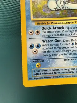Pokemon - Vaporeon - 12/64 Jungle Holo MP - Image 4