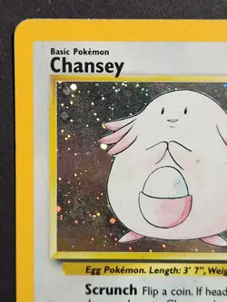 Pokemon Base Set 2 Chansey 3/130 Vintage Holo Rare - Image 2