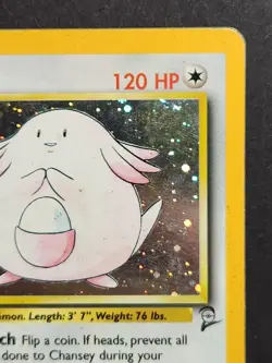 Pokemon Base Set 2 Chansey 3/130 Vintage Holo Rare - Image 3