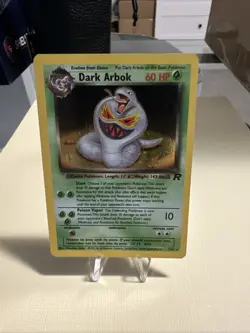 2000 Pokemon Team Rocket Dark Arbok 19/82 Non Holo Rare MP/HP - Image 1