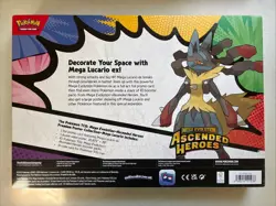Pokemon TCG Ascended Heroes Premium Poster Collection Mega Lucario ( New/Sealed) - Image 2