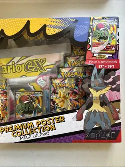 Pokemon TCG Ascended Heroes Premium Poster Collection Mega Lucario ( New/Sealed) - Image 5
