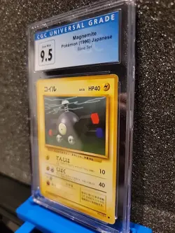 CGC 9.5 (10) Mint+ - Magnemite Japanese Base Set - Pokemon TCG 1996 - Image 3