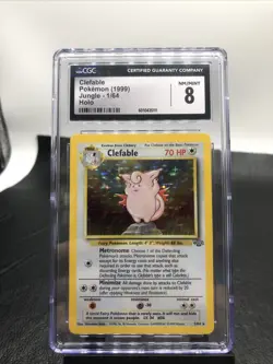 J4 - Clefable 1999 Jungle HOLO (1/64 Pokemon) CGC NM 8 - Image 1