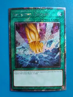 Near Mint Yugioh Smashing Ground RA03-EN135 1st Edition Platinum Secret Rare - Image 1