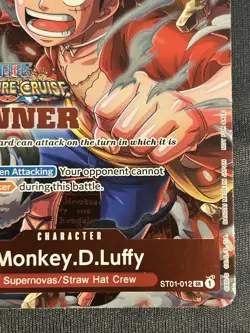 Monkey.D.Luffy Treasure Cruise WINNER Stamped Promo - One Piece NM - Image 4