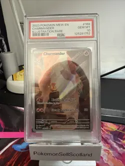Charmander Scarlet Violet 151 Card 168/165 Art Rare PSA 10 Pokemon TCG Gem Mint - Image 1
