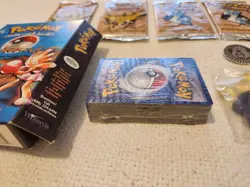 5 Fossil Booster Packs sealed plus open Blackout Theme Deck w/sealed card deck. 742818060714 - Image 4