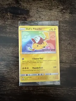 Ash's Pikachu SM108 I Choose You Movie Promo Card SEALED - Image 1