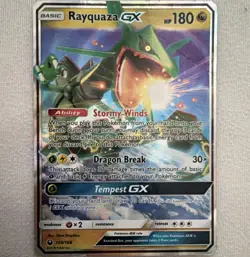 Rayquaza GX 109/168 Ultra Rare Holo Pokemon TCG Sm-Celestial Storm Card - Image 1