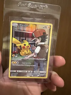 Pokemon Pikachu TCG Cosmic Eclipse Full Art Holo Card 241/236 Secret Rare - Image 1