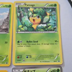 ✨ Pokemon promo cards 4x Skiddo Pansage Marill Yanappu XY Vintage BW - Image 4