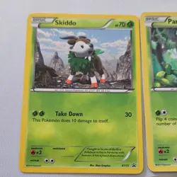 ✨ Pokemon promo cards 4x Skiddo Pansage Marill Yanappu XY Vintage BW - Image 5