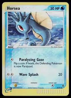 Pokemon Card - Horsea Dragon 58/97 Reverse Holo Common - Image 1