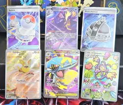 Phantasmal Flames 🔥 FULL ART Lot of 6 Cards 🔥 Pokemon TCG 3 IR / 3 Ultra Rare - Image 1