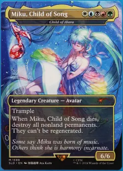 Miku, Child of Song | Child of Alara (Secret Lair Promo) NM MTG CARD (512189) - Image 1