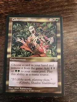 Cadaverous Bloom Mirage Rare Vintage MTG Mirage - Image 1