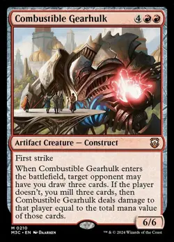 Combustible Gearhulk Ripple Foil - M3C 0210 NM - MTG Magic - Image 1