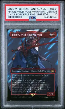 2025 MTG FINAL FANTASY #0531 FIRION, WILD ROSE WARRIOR PSA 10 - Image 1