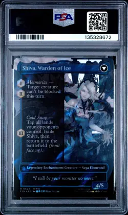 2025 MTG FINAL FANTASY #0523 JILL, SHIVA'S DOMINANT/SHIVA, WARDEN OF ICE PSA 10 - Image 2