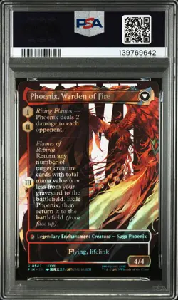 2025 MTG FINAL FANTASY JOSHUA, PHOENIX'S DOMINANT/PHOENIX, WARDEN OF FIRE PSA 10 - Image 2
