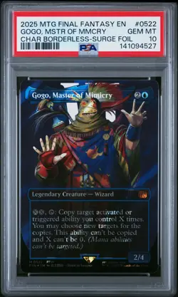 2025 MTG FINAL FANTASY #0522 GOGO, MASTER OF MIMICRY PSA 10 - Image 1
